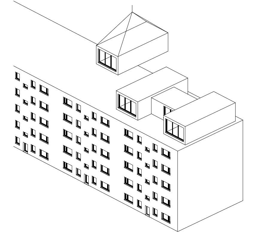 dachcubes: Neues urbanes Wohnen – Montage